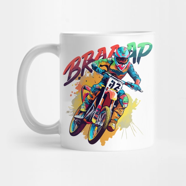 "BRAAAP Motocross Fury" - Dirt Bike Racing by stickercuffs